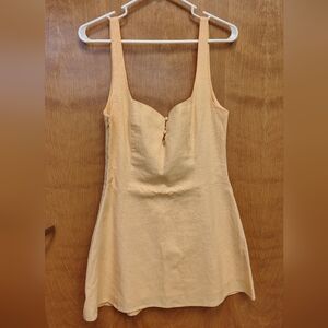 Meshki Tandie Linen Flare Mini Dress Mango